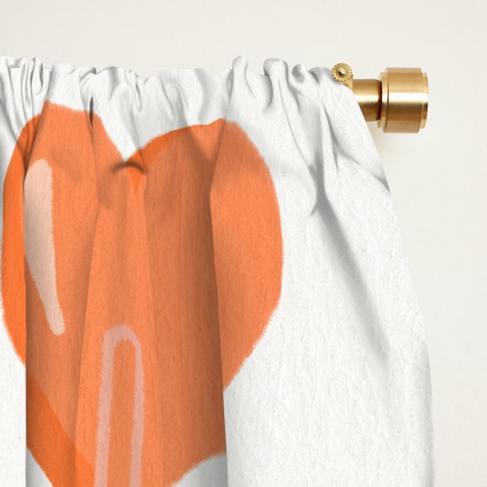 Heart Lollipops - Peach Palette Window Curtain Gallery Image 2