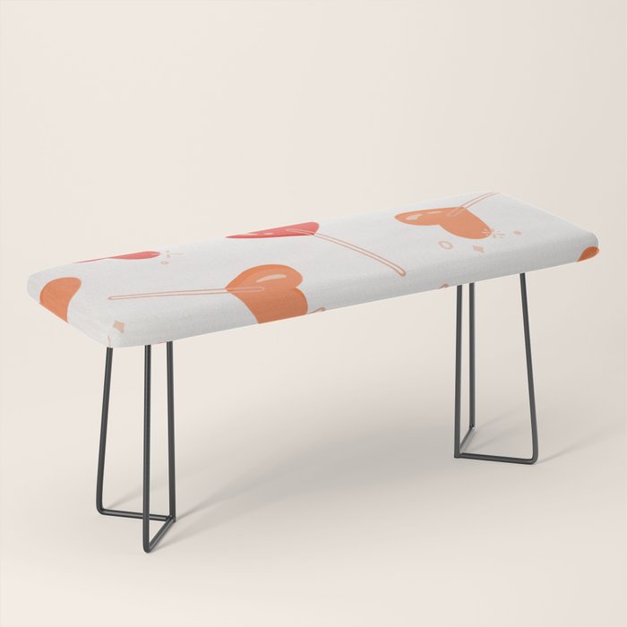 Heart Lollipops - Peach Palette Bench Gallery Image 1