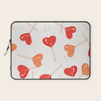 Heart Lollipops - Peach Palette Laptop Sleeve Gallery Image 1