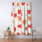 Heart Lollipops - Peach Palette Window Curtain Gallery Image 5