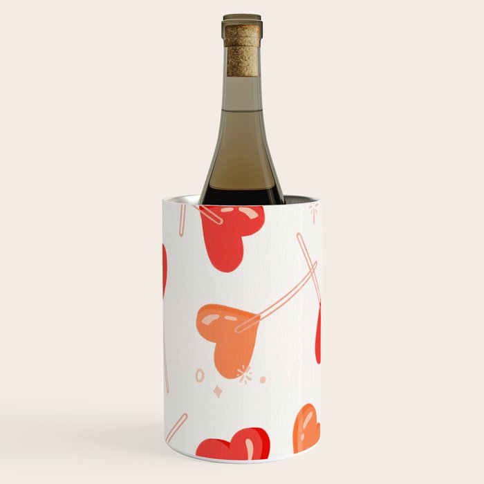 Heart Lollipops - Peach Palette Wine Chiller Gallery Image 3