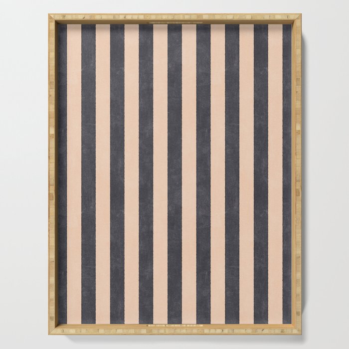 STRIPES 001 P - Basaltic Serving Tray Gallery Image 1