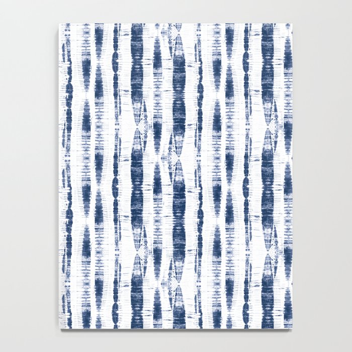 Shibori Stripes 2 Indigo Blue Notebook Gallery Image 4