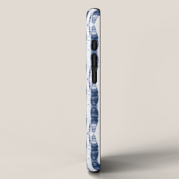 Shibori Stripes 2 Indigo Blue iPhone Case Gallery Image 2