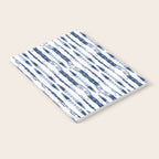 Shibori Stripes 2 Indigo Blue Notebook Gallery Image 2
