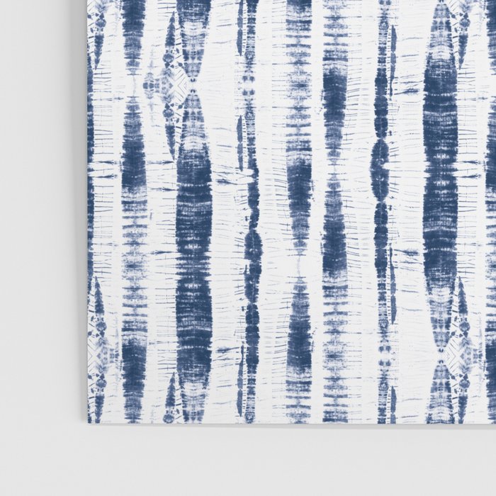 Shibori Stripes 2 Indigo Blue Poster Gallery Image 3