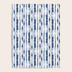 Shibori Stripes 2 Indigo Blue Poster Gallery Image 4