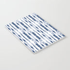 Shibori Stripes 2 Indigo Blue Notebook Gallery Image 3