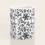 Fun halloween cartoon doodle art pattern Coffee Mug Gallery Image 4