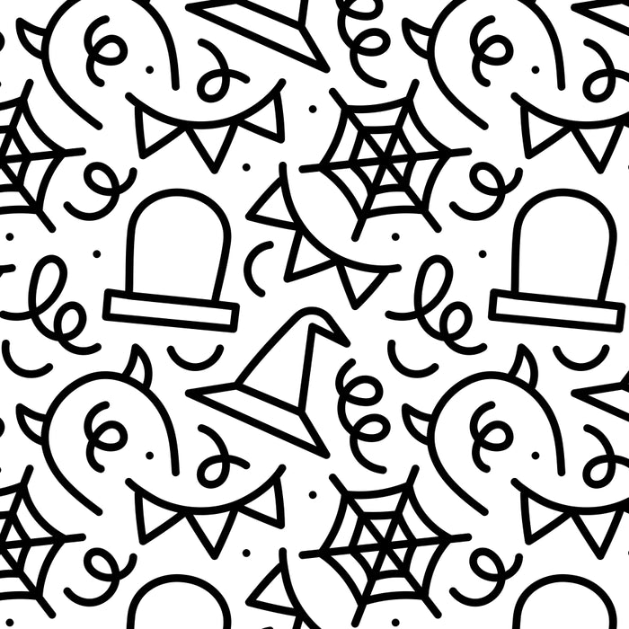 Fun halloween cartoon doodle art pattern Coffee Mug Gallery Image 2