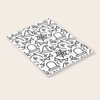 Fun halloween cartoon doodle art pattern Notebook Gallery Image 3