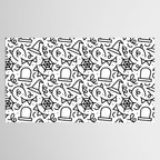 Fun halloween cartoon doodle art pattern Tablecloth Gallery Image 2