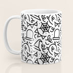 Fun halloween cartoon doodle art pattern Coffee Mug Gallery Image 3