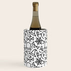 Fun halloween cartoon doodle art pattern Wine Chiller Gallery Image 1