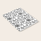 Fun halloween cartoon doodle art pattern Notebook Gallery Image 2