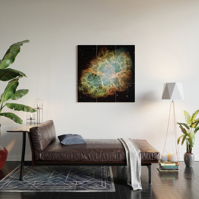 Crab Nebula (Hubble Space Telescope / ESA) Wood Wall Art Gallery Image 2