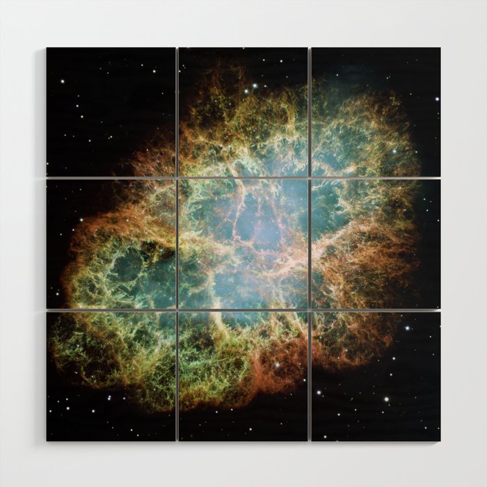 Crab Nebula (Hubble Space Telescope / ESA) Wood Wall Art Gallery Image 1