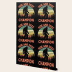 Bigfoot Hide And Seek Champion Funny Sasquatch Vintage Sunset Wallpaper Gallery Image 2