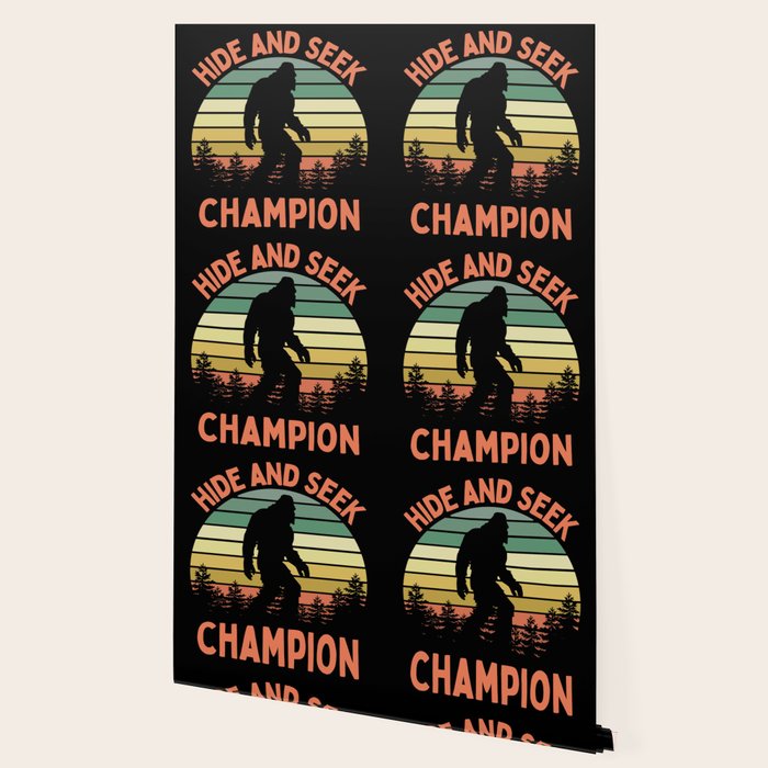 Bigfoot Hide And Seek Champion Funny Sasquatch Vintage Sunset Wallpaper Gallery Image 2