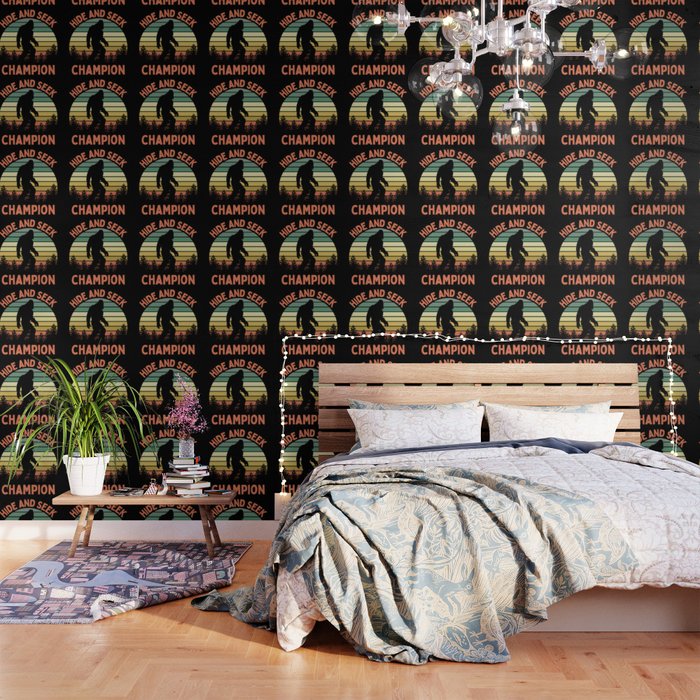 Bigfoot Hide And Seek Champion Funny Sasquatch Vintage Sunset Wallpaper Gallery Image 3