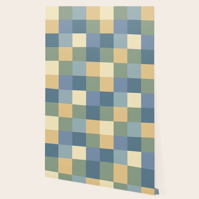 Bold Natural Checks Pattern - Large VIII Wallpaper Gallery Image 2