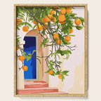 Wherever you go, go with all your heart | Summer Travel Morocco Boho Oranges | Architecture Building Serving Tray Gallery Image 1