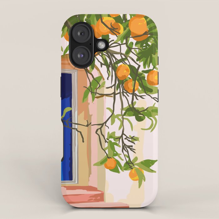 Wherever you go, go with all your heart | Summer Travel Morocco Boho Oranges | Architecture Building iPhone Case Gallery Image 1
