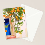 Wherever you go, go with all your heart | Summer Travel Morocco Boho Oranges | Architecture Building Stationery Card Gallery Image 2