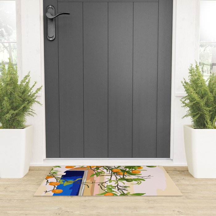Wherever you go, go with all your heart | Summer Travel Morocco Boho Oranges | Architecture Building Welcome Mat Gallery Image 3