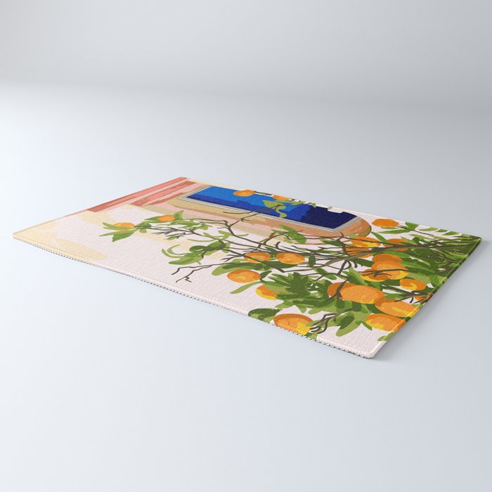 Wherever you go, go with all your heart | Summer Travel Morocco Boho Oranges | Architecture Building Rug Gallery Image 3