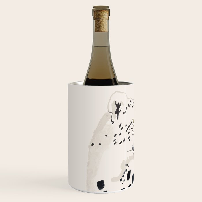 Cheetah 15 Black and White Wine Chiller Gallery Image 2