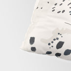 Cheetah 15 Black and White Pillow Sham Gallery Image 4