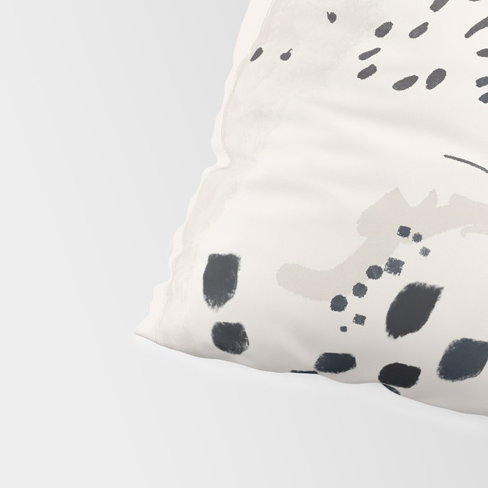 Cheetah 15 Black and White Pillow Sham Gallery Image 4