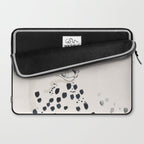 Cheetah 15 Black and White Laptop Sleeve Gallery Image 2