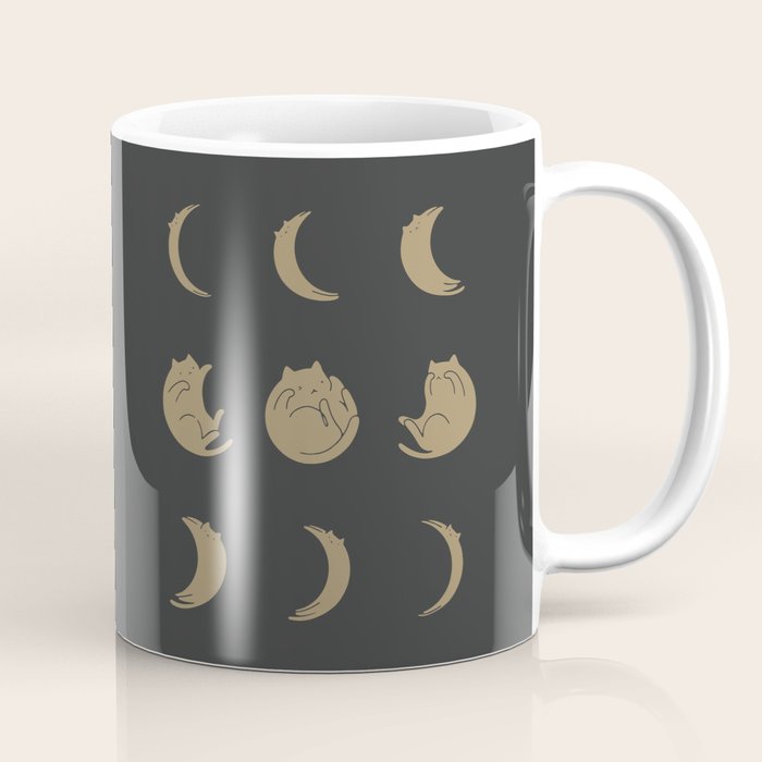Cat Landscape 136: Cat Moon Coffee Mug Gallery Image 1