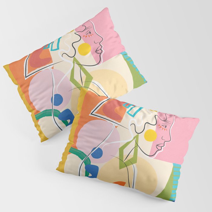Abstract Woman 13 Pillow Sham Gallery Image 3