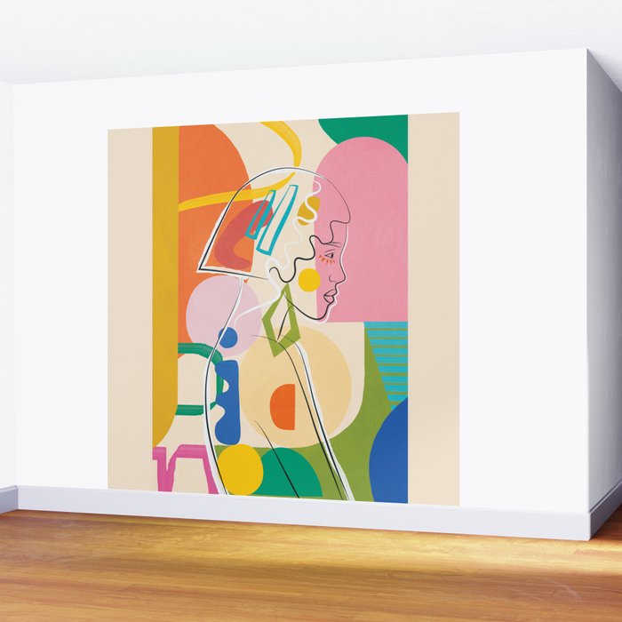 Abstract Woman 13 Wall Mural Gallery Image 2