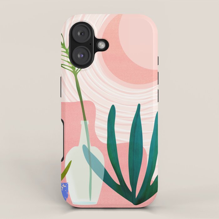 Pink Desert Abstract Landscape iPhone Case Gallery Image 1