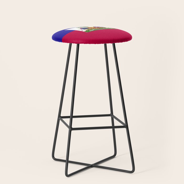 Haiti flag emblem Stool Gallery Image 1