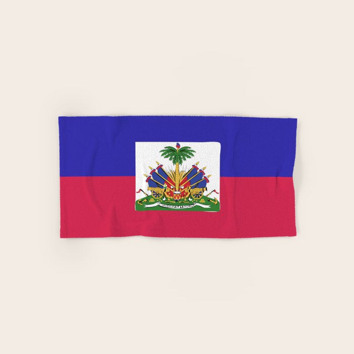 Haiti flag emblem Bath Towel Gallery Image 1