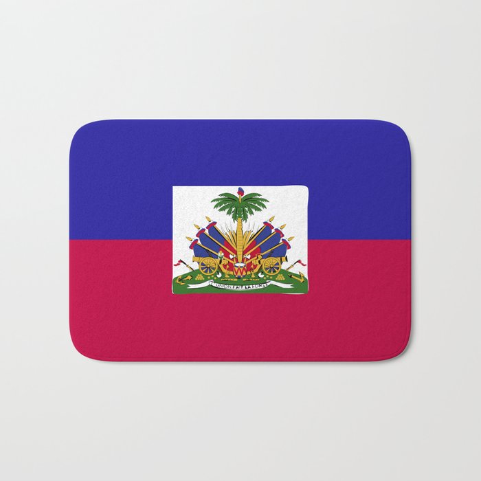 Haiti flag emblem Bath Mat Gallery Image 1
