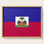 Haiti flag emblem Serving Tray Gallery Image 1