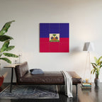 Haiti flag emblem Wood Wall Art Gallery Image 2