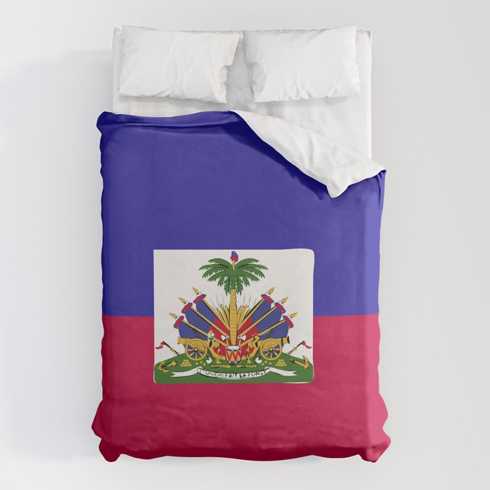 Haiti flag emblem Duvet Cover Gallery Image 1