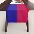 Haiti flag emblem Table Runner Gallery Image 1