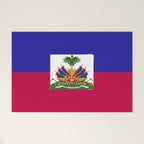 Haiti flag emblem Welcome Mat Gallery Image 1