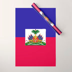 Haiti flag emblem Wrapping Paper Gallery Image 1