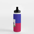 Haiti flag emblem Water Bottle Gallery Image 2