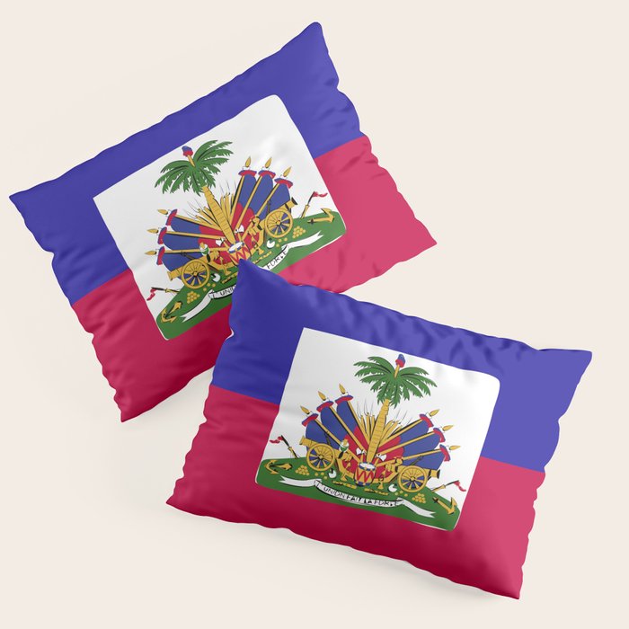 Haiti flag emblem Pillow Sham Gallery Image 1