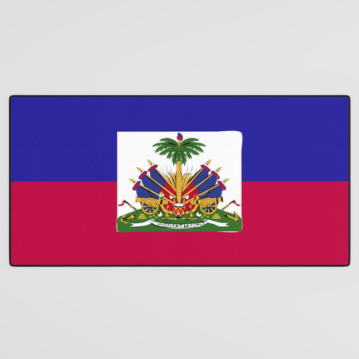 Haiti flag emblem Desk Mat Gallery Image 3